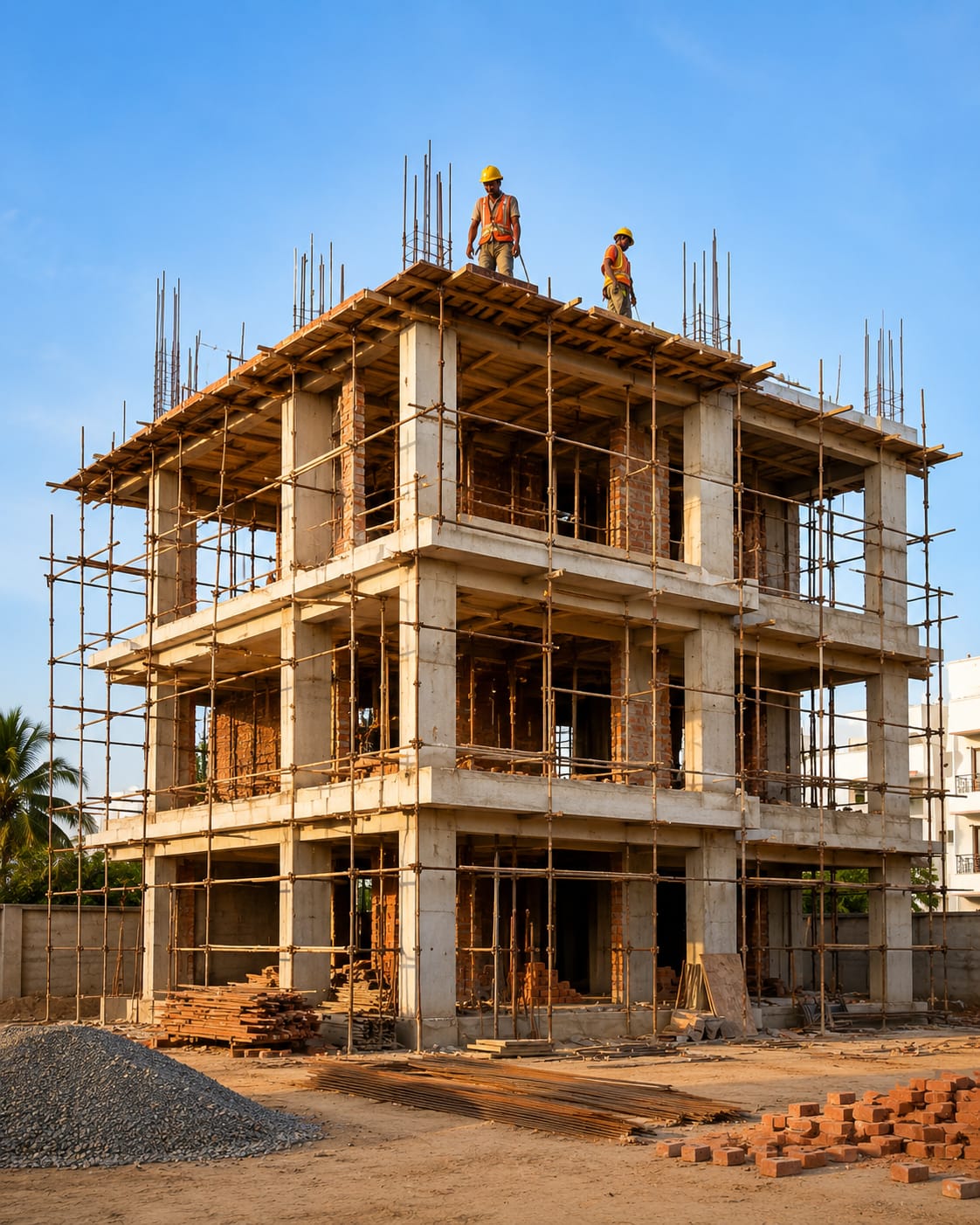 Shrish Constructions completed residential building Taramani Chennai